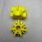 AGCO Style Granular Bin Metering Wheel - Yellow