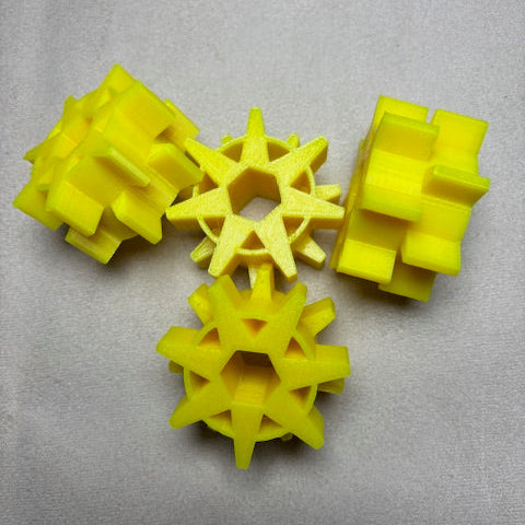 AGCO Style Granular Bin Metering Wheel - Yellow